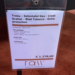 Salontafel Treku, Gau, rond